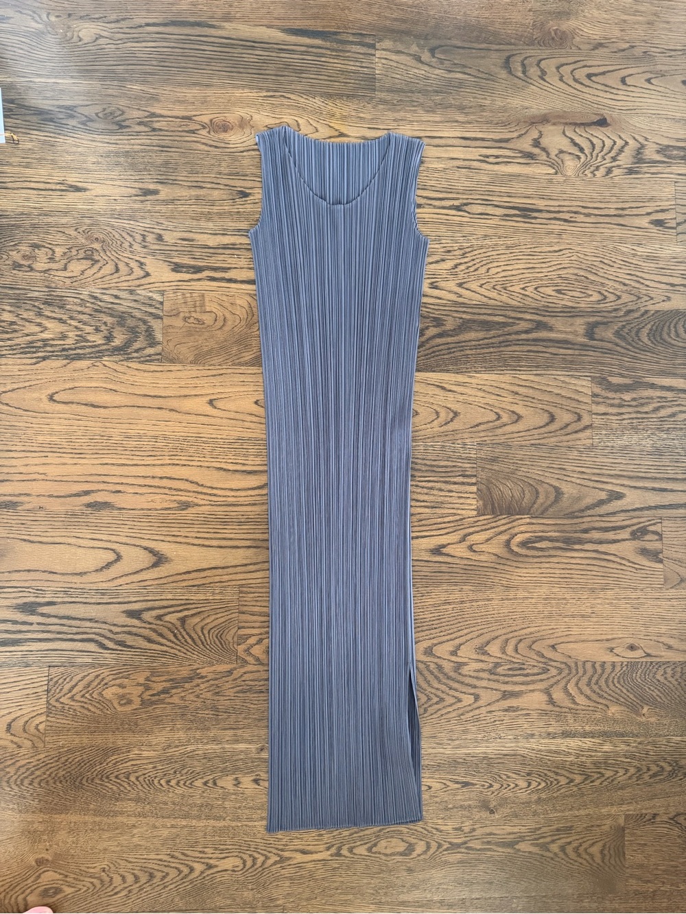 NWOT Issey Miyake Pleats Please Gray Pleated Midi Dress - Picture 5 of 8
